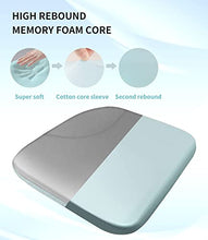Load image into Gallery viewer, Custom-fit for Subaru Memory Foam Heightening Car Seat Cushion,Sciatica & Back Pain Relief, Bonded Leather/ice Silk Breathable Fabric Seat Cushion, Designed for Subaru Accessories (Gray,For Subaru)