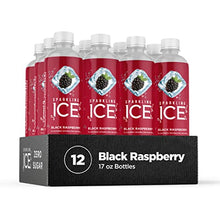 Load image into Gallery viewer, Sparkling ICE, Black Raspberry Sparkling Water, Zero Sugar Flavored Water, with Vitamins and Antioxidants, Low Calorie Beverage, 17 fl oz Bottles (Pack of 12)