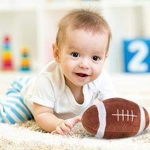 Load image into Gallery viewer, Hey! Play! My First Sports Bag Playset- Plush Soccer, Baseball, Basketball & Football for Babies, Infants & Toddlers- Gift Set with Storage Bag