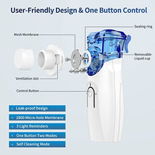 Load image into Gallery viewer, Portable Nebulizer - Nebulizer Machine for Adults and Kids Travel and Household Use, Handheld Mesh Nebulizer for Breathing Problems APOWUS