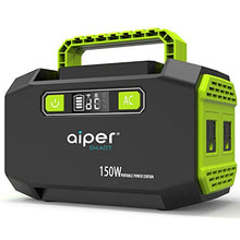 Load image into Gallery viewer, Aiper 150W Portable Power Station 167Wh 45000mAh Solar Generator Lithium Battery Backup Power supply with Dual 110V AC Outlet, 3 DC Ports, 2 USB Outputs for Home Emergency Camping Outdoors