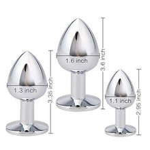 Load image into Gallery viewer, Anal Butt Plug Jeweled Amal Anales Plug for Her Play Couples Pug Trainer Kit Beginner Bead Massage Toys Women Men Adult Toys Neck JJHNV110