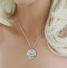 Load image into Gallery viewer, Mom - Grandma - Great Grandma Necklace - Hammered Jewelry - Perfect Gift for Grandma - Hand Stamped Jewelry - Personalized Jewelry