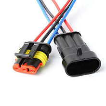 Load image into Gallery viewer, YETOR Way Car Waterproof Electrical Connector,16 AWG 3 pin Plug Auto Electrical Wire Connectors Marine for Car, Truck, Boat, and Other Wire Connections.(5 Pack)¡