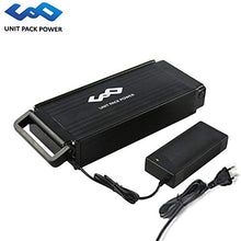 Load image into Gallery viewer, 36V 500W Ebike Battery,Lithium ion Bicycle Battery 36V 10AH/ 12.5AH/15AH/17.5AH for 500W Bike Motor with Charger, Battery Level Light and Safe Lock, Waterproof Shell (36V 10AH 500W(no Rack))