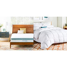 Load image into Gallery viewer, Linenspa 10 Inch Memory Foam and Innerspring Hybrid Mattress - Queen & All-Season White Down Alternative Quilted Comforter - Corner Duvet Tabs - Duvet Insert or Stand-Alone Comforter - Queen