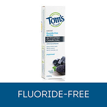 Load image into Gallery viewer, Tom's of Maine Fluoride-Free Activated Charcoal Whitening Toothpaste, Peppermint, 4.7 oz. 3-Pack