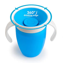 Load image into Gallery viewer, Munchkin Miracle 360 Trainer Cup, Green/Blue, 7 Oz, 2 Count