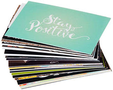 Load image into Gallery viewer, Inspirational & Motivational Mini Color Note Cards flat 2.5 x 3.5 set of 50