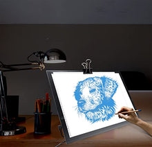 Load image into Gallery viewer, A3 Diamond Painting Light Pad with Built-in Stand, Hawanik A3 Large LED Tracing Light Box with Stand for Vinyl Weeding Drawing