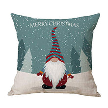 Load image into Gallery viewer, Zivsik Swedish Gnome Scandinavian Tomte Throw Pillow Covers - Yule Santa Nisse Nordic Elf Figurine Christmas Decorative Cushion Cases Xmas Winter Holiday Decor - 18 x 18 Inch 45cm x 45cm 4Pcs