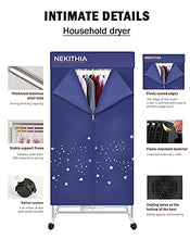 Load image into Gallery viewer, Clothes Dryer 1000W Portable Drying Rack 1.5 Meters Double layer Small Electric Wardrobe Home Apartments Travel RV Dryer Combo