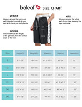 Load image into Gallery viewer, BALEAF Men's Basketball Shorts 11" Long Athletic Shorts with Phone Pockets Drawstring Training Black L