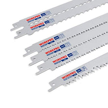 Load image into Gallery viewer, WORKPRO 32-piece Reciprocating Saw Blade Set - Metal/Woodcutting Saw Blades, Pruner Saw Blades with Organizer Pouch