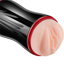 Load image into Gallery viewer, YOURUOMEI 2-en-1 Sensación Real Realista Ṗôckét Pušsÿ Juguetes para Hombre con Taza Juguete Relajación Abultada Interna 3D para Mejorar la Sensibilidad Los Hombres Regalo Novio,Black