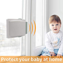 Load image into Gallery viewer, Child Proof Window Sliding Door Lock 2 Grey Packs (Suit for Working Space over 0.42in and under 1.18in) Security Your Baby Safe and Protect Kid outof Dangerous at Home (2, Grey)