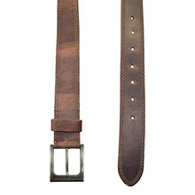 Load image into Gallery viewer, Hide & Drink, Men's Two Row Stitch Leather Belt Handmade :: Bourbon Brown (Size 42)