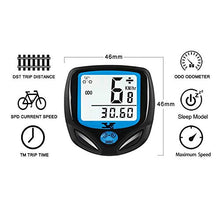 Load image into Gallery viewer, DINOKA Bike Speedometer Waterproof Wireless Bicycle Computer Bike Computer and Cycling Odometer with Automatic Wake-up Multi-Function LCD Backlight Display