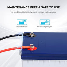 Load image into Gallery viewer, Renogy 12V 200AH Rechargeable Deep Cycle Hybrid GEL Battery for Solar Wind RV Marine Camping UPS Wheelchair Trolling Motor, Maintenance Free, Non Spillable