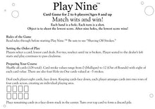 Load image into Gallery viewer, Play Nine - The Card Game of Golf!