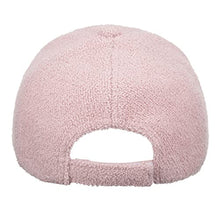 Load image into Gallery viewer, BCDlily Women Fuzzy Fall Winter Baseball Caps Outdoor Casual Warm Letter Embroidery Visor Baseball Hat (Pink)