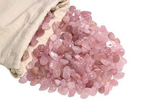 Load image into Gallery viewer, ZenQ 1 lb Madagascar Rose Quartz Tumbled Stone Chips Crushed Natural Crystal Quartz Pieces