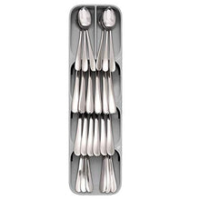 Load image into Gallery viewer, Joseph Joseph DrawerStore Compact Cutlery Organizer Kitchen Drawer Tray, Small, Gray