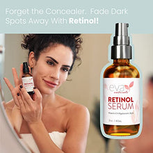 Load image into Gallery viewer, Eva Naturals Retinol Serum for Face with Hyaluronic Acid, Vitamin E & Organic Aloe - Retinol Face Serum that Reduce Wrinkles, Fine Lines & Dark Spots - Vitamin A, Anti Aging Serum (Double Sized 2oz Bottle), 2 Pack