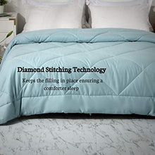 Load image into Gallery viewer, LEISURELY COLLECTION All Season 100% Cotton Quilted Comforter Soft Breathable Fluffy (Miami Blue, Full/Queen)