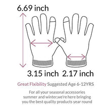 Load image into Gallery viewer, accsa 3 Pairs Kids Soft Stretch Magic Gloves Boys Girls Touch Screen Winter Gloves Set, Pink