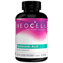 Load image into Gallery viewer, NeoCell Hyaluronic Acid, Daily Hydration for Skin Hydration & Suppleness, 100mg ,60 Capsules (Package May Vary)