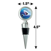 Load image into Gallery viewer, Great White Sharks Ocean Pair Scuba Diving Wine Bottle Stopper