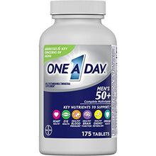 Load image into Gallery viewer, One A Day Men’s 50+ Multivitamins, Supplement with Vitamin A, Vitamin C, Vitamin D, Vitamin E and Zinc for Immune Health Support*, Calcium & more, 175 count