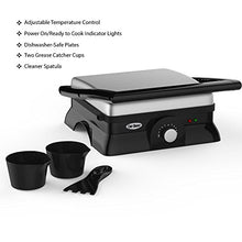 Load image into Gallery viewer, Chef Buddy 82-SW73 Panini Press Indoor Grill and Gourmet Sandwich Maker, Electric with Nonstick Plates, 12.75" x 11" x 4.75", Silver