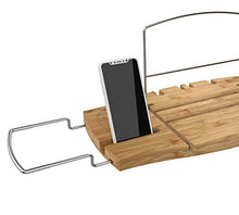 Load image into Gallery viewer, Umbra Aquala Bathtub Tray Extendable, Bamboo Luxury Bath Caddy, 71.1 x 21.6 x 3.8 cm, Natural