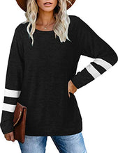 Load image into Gallery viewer, Sweatshirts for Women Lightweight Tunic Sweaters for Leggings Black 2XL