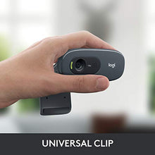Load image into Gallery viewer, Logitech C270 HD Webcam, HD 720p, Widescreen HD Video Calling, HD Light Correction, Noise-Reducing Mic, For Skype, FaceTime, Hangouts, WebEx, PC/Mac/Laptop/Macbook/Tablet - Black