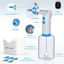 Load image into Gallery viewer, BOCOOLIFE Electric Earwax Removal Ear Irrigation System - Electric Ear Irrigation Kit Ear Cleaner Ear Wax Washer Safe and Easy Ear Cleaning with 4 Pressure Levels, 5 Disposable Tips & Ear Catch Basin