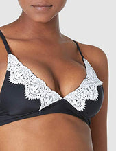 Load image into Gallery viewer, Ocean Blues Womens Black Sexy Lace Two Pieces Swimsuit Triangle Bikini Set Size Medium