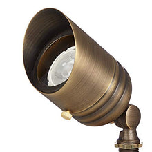 Load image into Gallery viewer, VOLT Fat Boy 12V Brass Outdoor Spotlight (Bronze) with Ground Stake