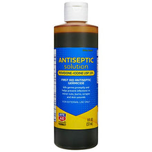 Load image into Gallery viewer, Rite Aid Antiseptic Wound Cleanser, Povidone Iodine Solution - 8 fl oz | Iodine for Wounds | Wound Wash | Antiseptic Soap | First Aid (Packaging May Vary)