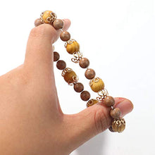 Load image into Gallery viewer, YADOCA 6 Sets Bohemian Wood Beaded Bracelets Set for Women Multilayer Stretch Tassel Bracelets Set Tree of Life Elephant Charm Love Statement Bangles
