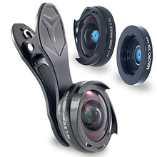 Load image into Gallery viewer, Phone Camera Wide Angle Lens 0.6X and 10x Macro HD 4K 2 in 1 Travel kit Detachable Clear Vision no Dark Circle
