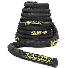 Load image into Gallery viewer, POWER GUIDANCE Battle Rope, 1.5" Width Poly Dacron 30/40/50ft Length Exercise Equipment for Home Gym & Outdoor Workout, Battle Rope Anchor Included (1.5'' 40FT Length)