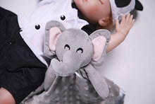 Load image into Gallery viewer, Pro Goleem Elephant Security Blanket Soft Baby Lovey Unisex Lovie Baby Gifts for Newborn Boys and Girls Baby Snuggle Toy Baby Elephant Stuffed Animal Grey 16 Inch