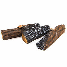 Load image into Gallery viewer, Barton Fireplace Decoration 10 Piece of Petite Ceramic Wood Fireplace Log Gas Vented Insert Realistic Logs Accessories