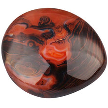 Load image into Gallery viewer, SUNYIK Natural Banded Agate Palm Stones Worry Pocket Stone, Polished Irregular Shaped Sphere Decortarion 1.5“-2”