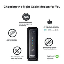 Load image into Gallery viewer, ARRIS SURFboard SB6190 DOCSIS 3.0 Cable Modem, Approved for Cox, Spectrum, Xfinity & others (Black)