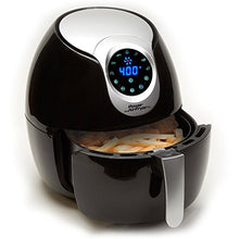 Load image into Gallery viewer, Power Air Fryer XL 3.4 QT Black - Turbo Cyclonic Airfryer With Rapid Air Technology For Less or No Oil. Include Recipes Book