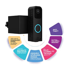 Load image into Gallery viewer, LeongLzt 2023 Upgraded Metal Anti-Theft Video Doorbell Mount for Blink Video Doorbell, Full Stainless Steel Mounting Bracket for Blink Video Doorbell - Ultra-Strong & No Drill Needed